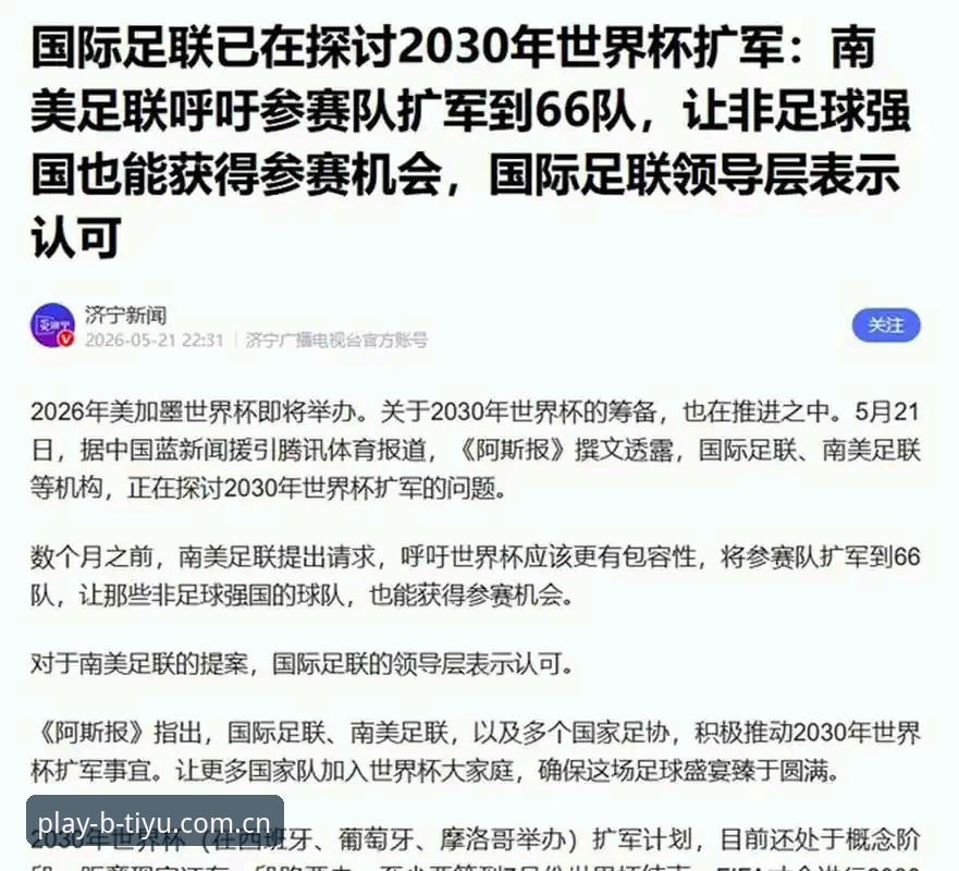 世界杯扩军至66队操作教程：中国男足参赛路线全解析